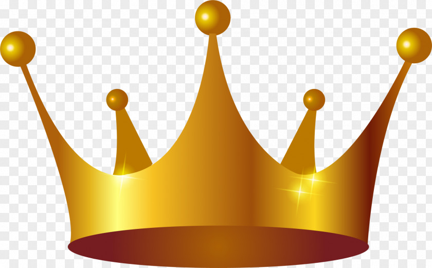 Golden Noble Crown PNG