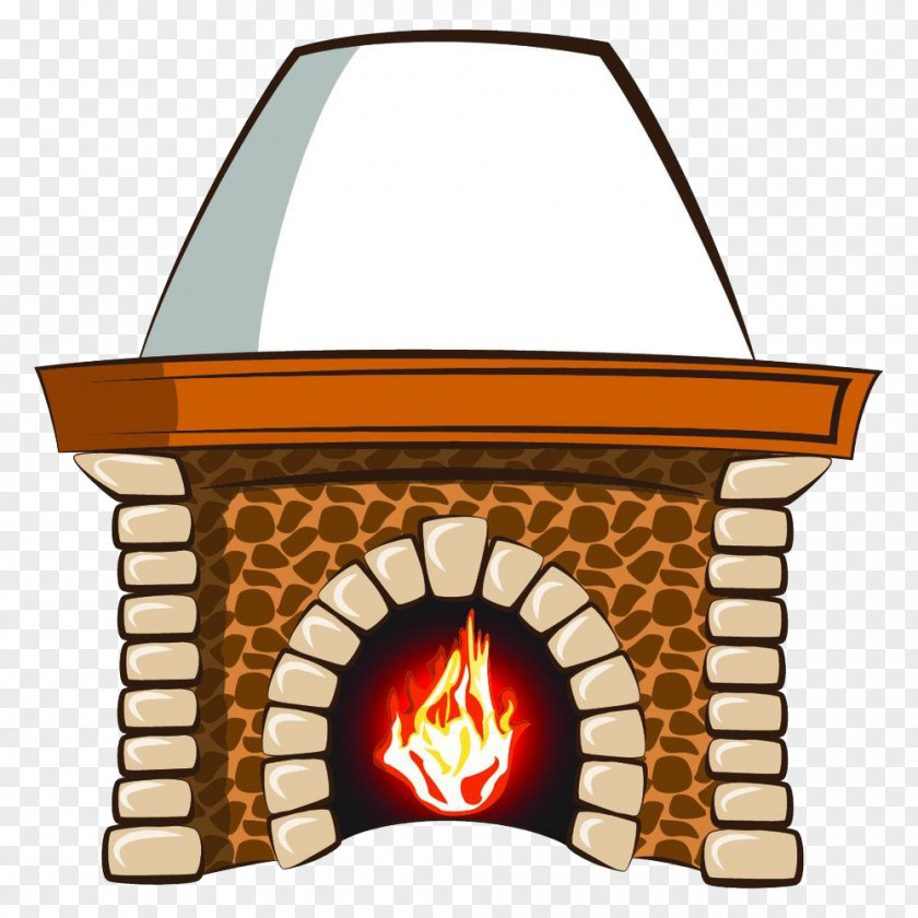 Hand Painted Fireplace Cartoon Royalty-free Clip Art PNG