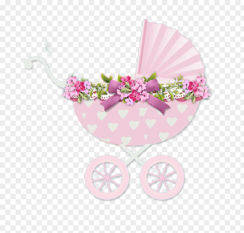 Pink Baby Products Vehicle Carriage Cart PNG