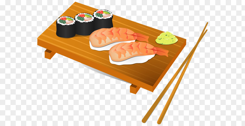 Sushi Transparent Japanese Cuisine Makizushi Seafood Clip Art PNG