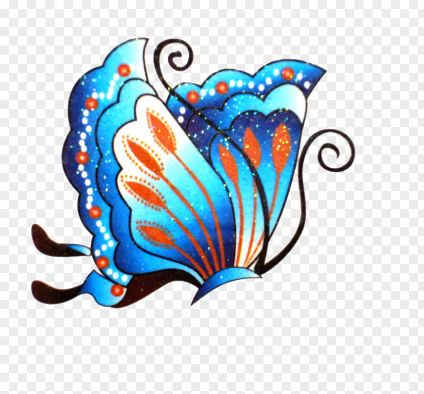 Blue Butterfly Illustration PNG