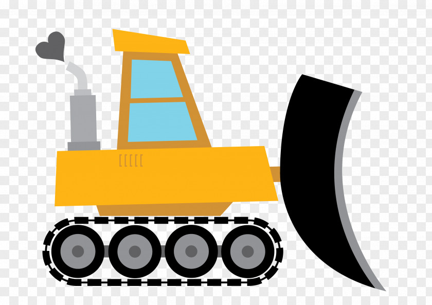 Bulldozer Clip Art Illustration Heavy Machinery PNG