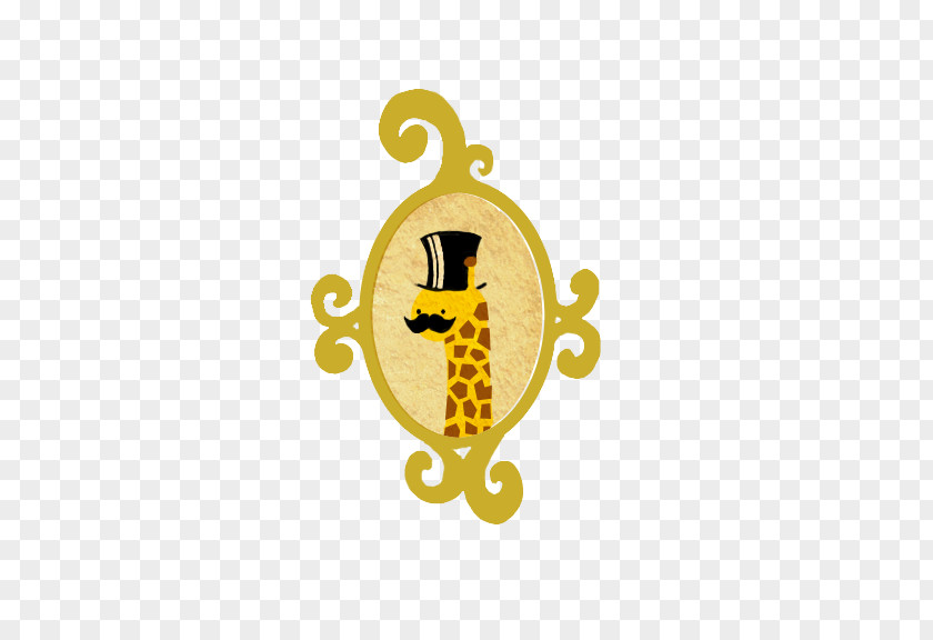 Giraffe Texture Animal Font PNG