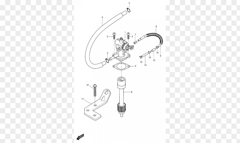 Oil Pump Car Drawing Font PNG