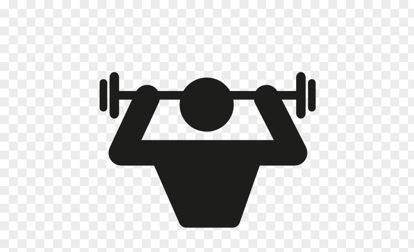 Silhouette Weight Training Logo Clip Art PNG
