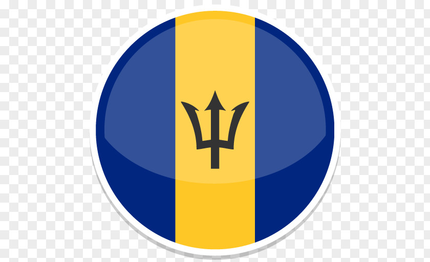 Barbados Symbol Yellow Logo Circle Font PNG