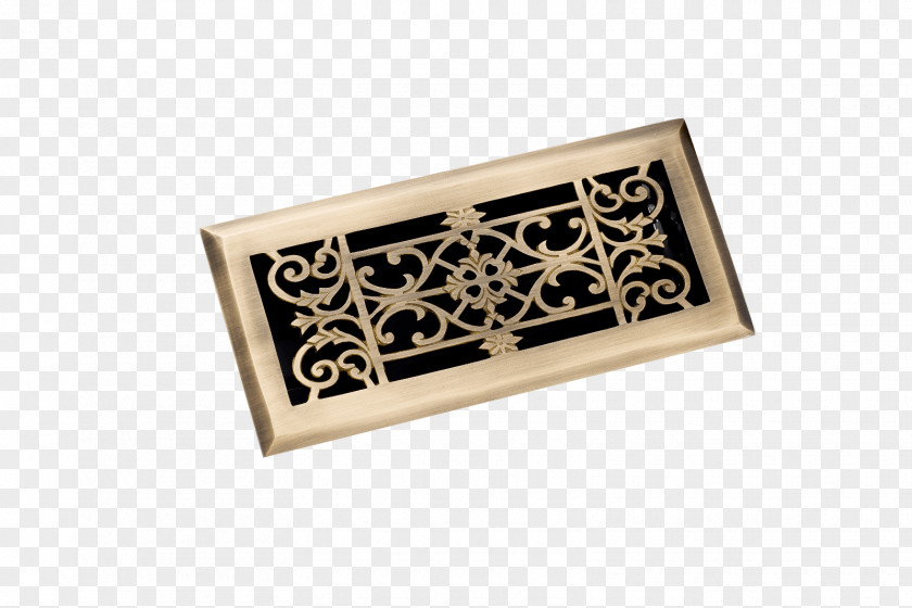 Cosmetics Decorative Material Register Floor Fan Baseboard Brass PNG