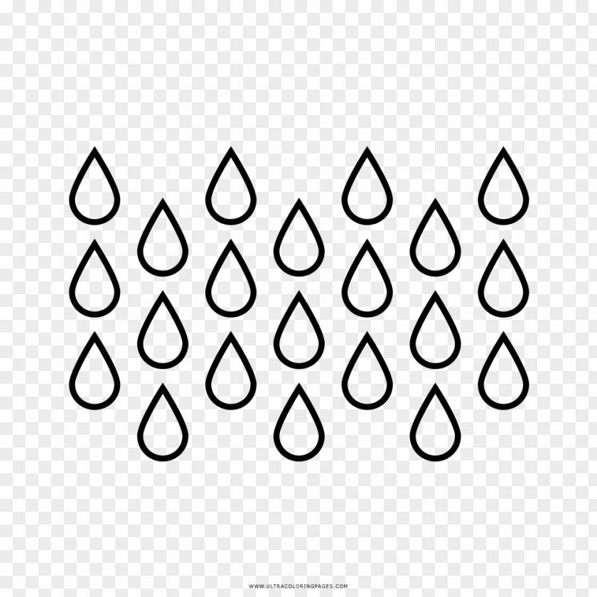 Rain Drawing Line Art Coloring Book PNG