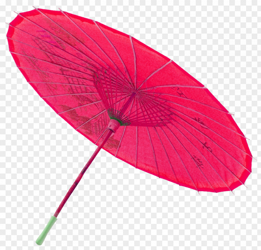 Red Chinese Wind Umbrella Decorative Pattern Icon PNG
