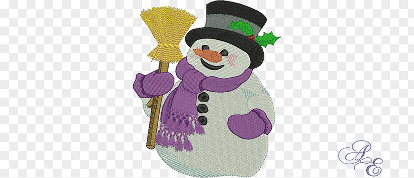 Snowman Sand Art Winter Embroidery PNG