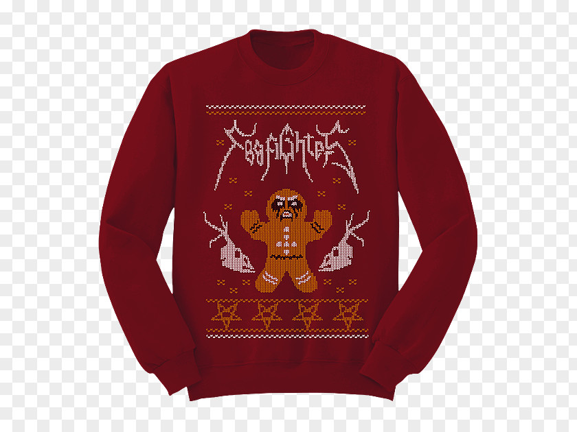 T-shirt Christmas Jumper Sweater Foo Fighters PNG