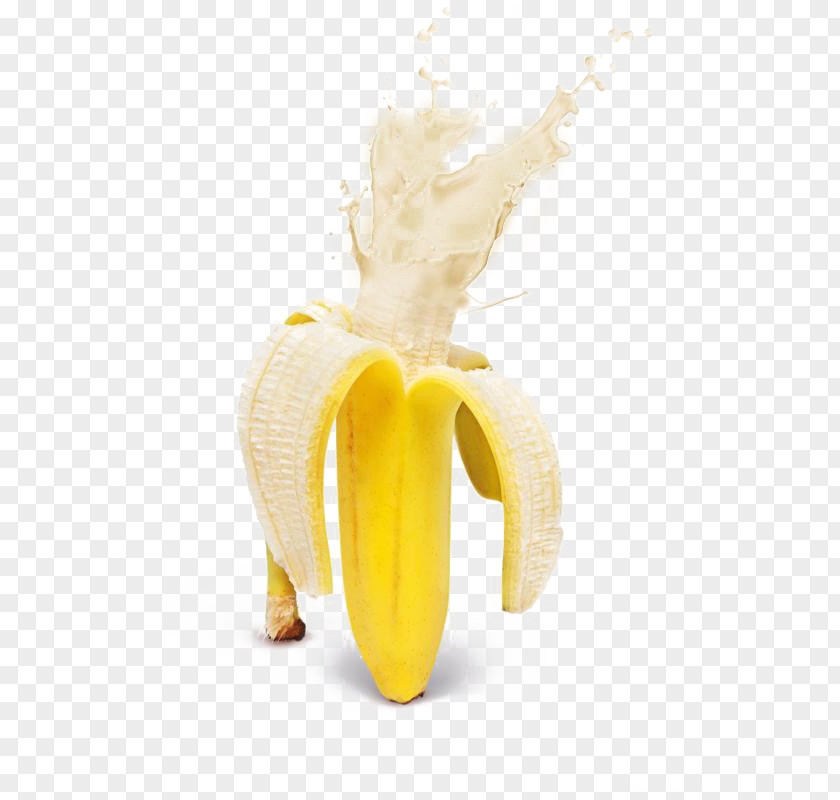 Banana Milk Flavored Splash PNG