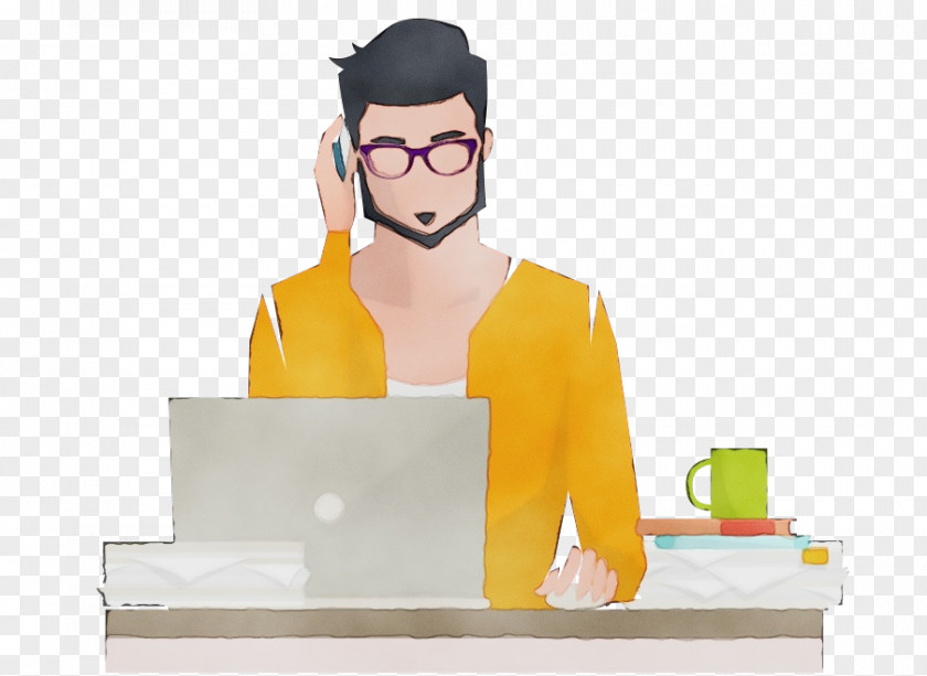Job Animation Glasses Background PNG