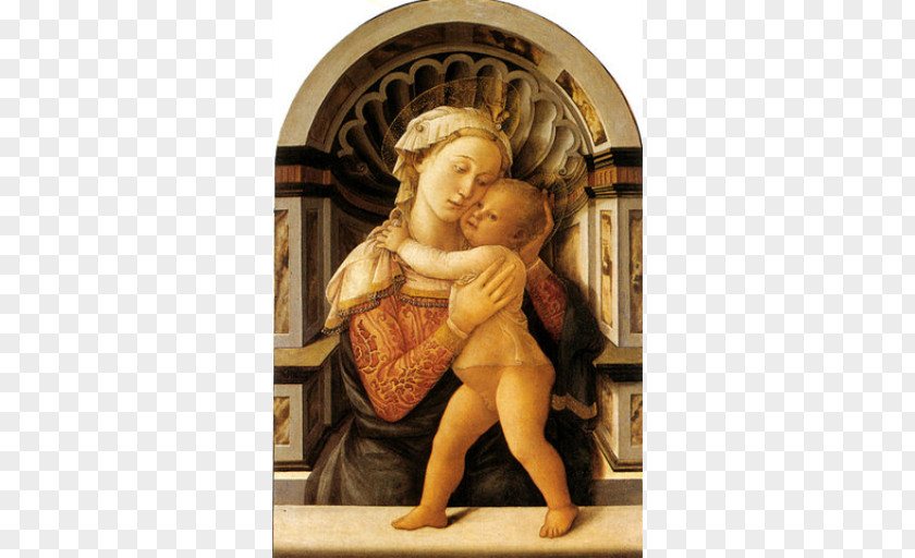 Painting Madonna And Child Renaissance Palazzo Medici Riccardi PNG