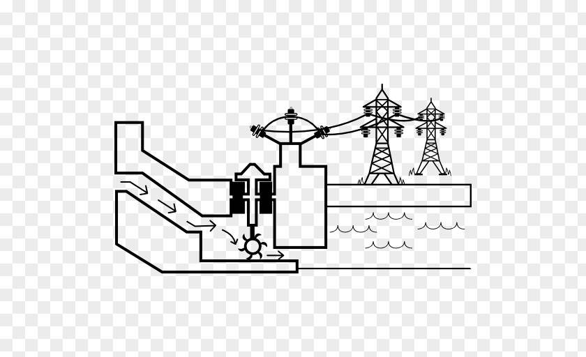 Technology Sense Line Hydroelectricity Hydropower Transmission Tower PNG