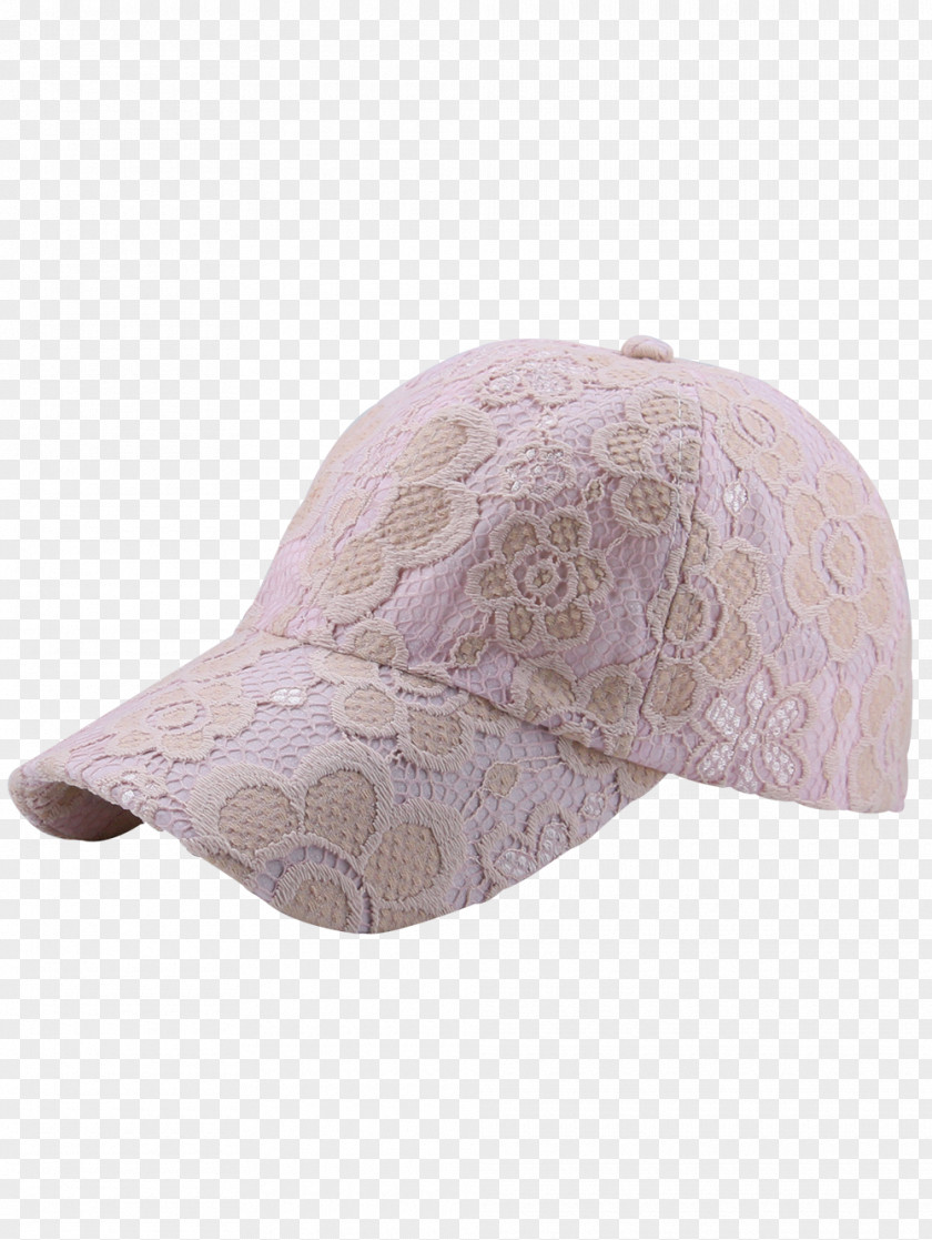 Baseball Cap Bonnet Beige Flower PNG