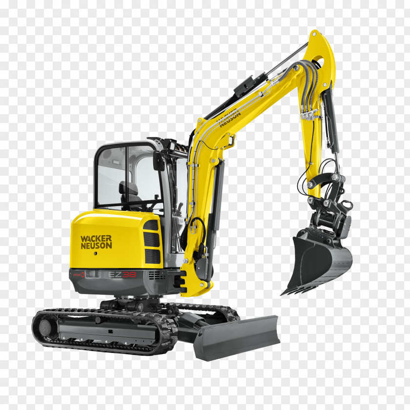 Excavator Wacker Neuson Heavy Machinery Compact Bucket PNG