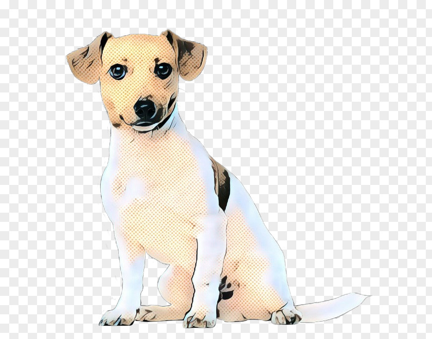 Jack Russell Terrier Fawn Retro Background PNG
