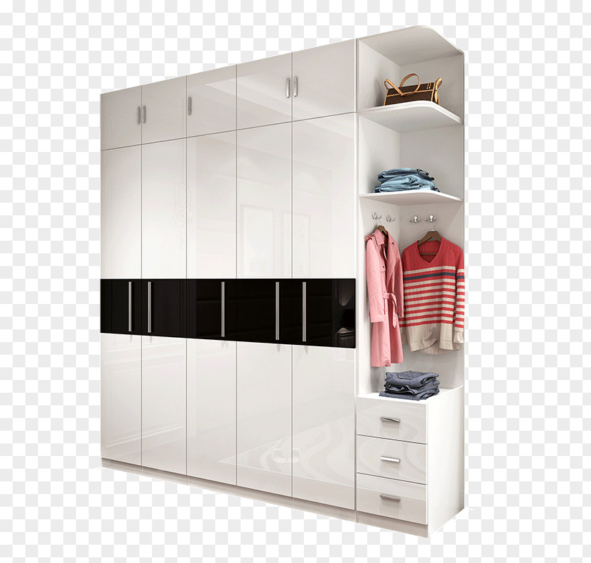 Multi-door Wardrobe Closet Door Cupboard Furniture PNG