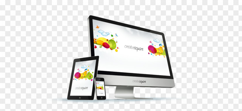 Square Creative Web Development Page Responsive Design Business PNG