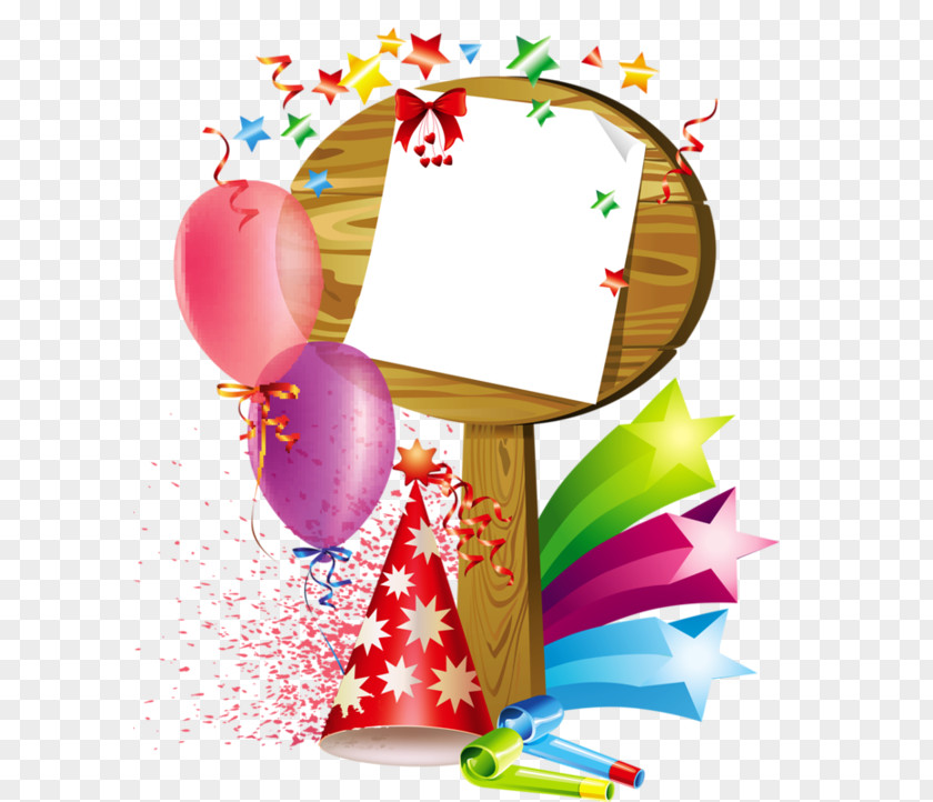 Balloons And Wooden Signs Birthday Picture Frame Royalty-free Clip Art PNG