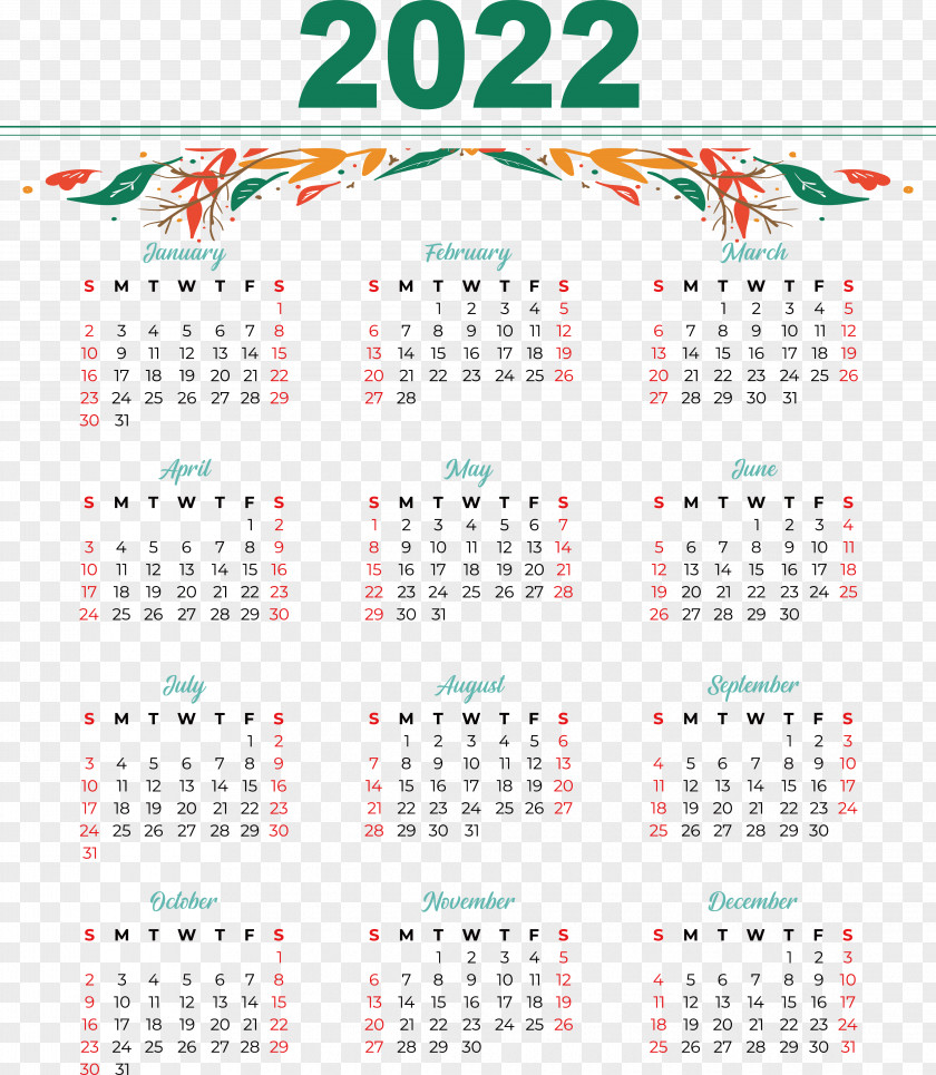 Calendar 2022 Gregorian Calendar Calendar PNG