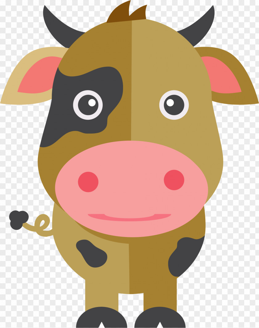 Cow Cattle Paper Cartoon Poster Drawing PNG