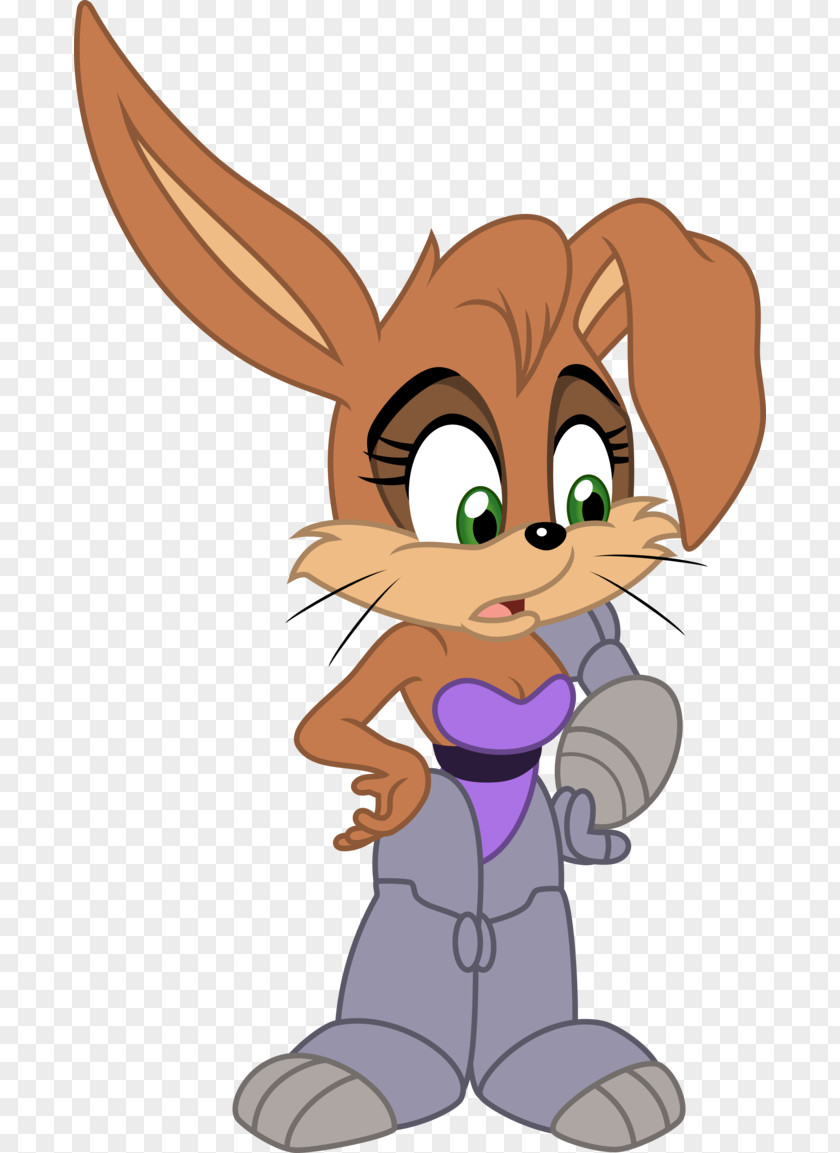 Rabbit Hare Bunnie Rabbot Princess Sally Acorn Antoine D'Coolette PNG