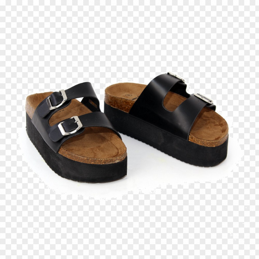 Sandal Slipper Slide Suede PNG