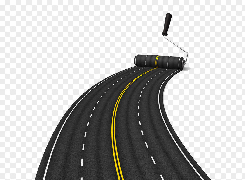 Creative Brush Road Roadworks Architectural Engineering Asphalt Concrete Clip Art PNG