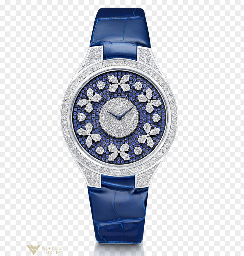 Gold Breitling Flying B Clock Watch Strap Graff Diamonds PNG