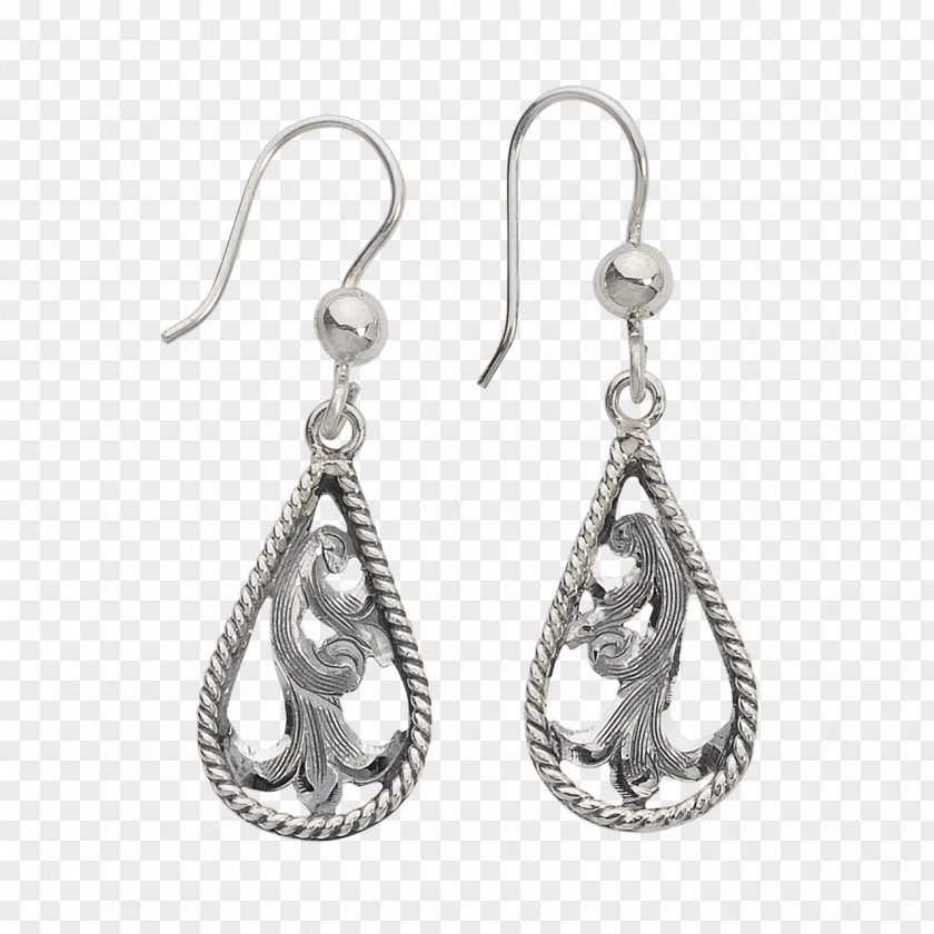 Jewellery Vogt Silversmiths Sterling Women's Teardrop Western Earrings Body PNG