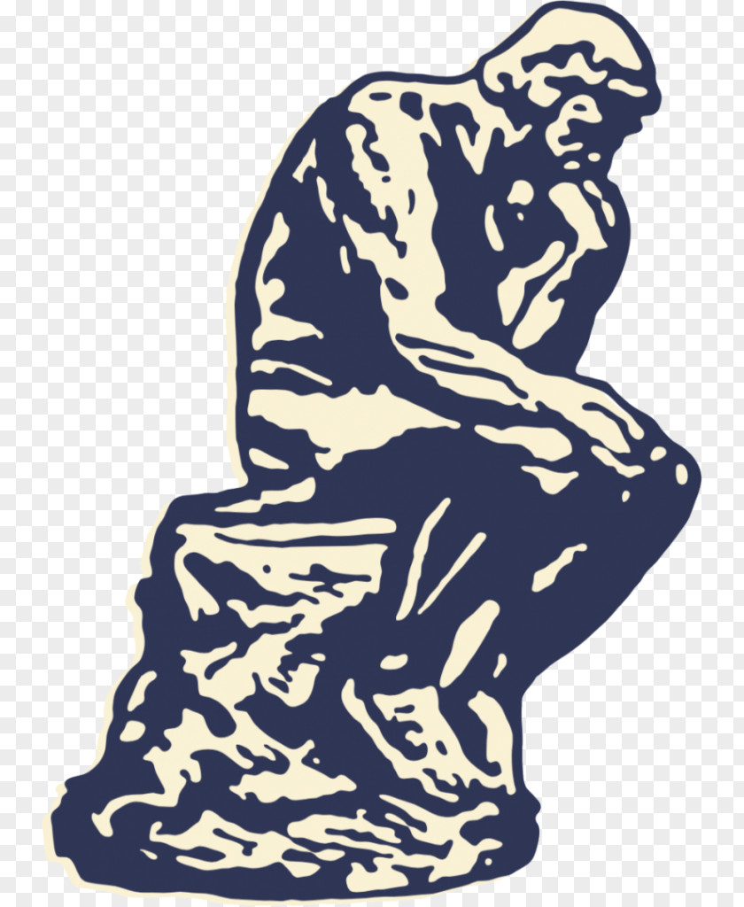 The Thinker Drawing PNG