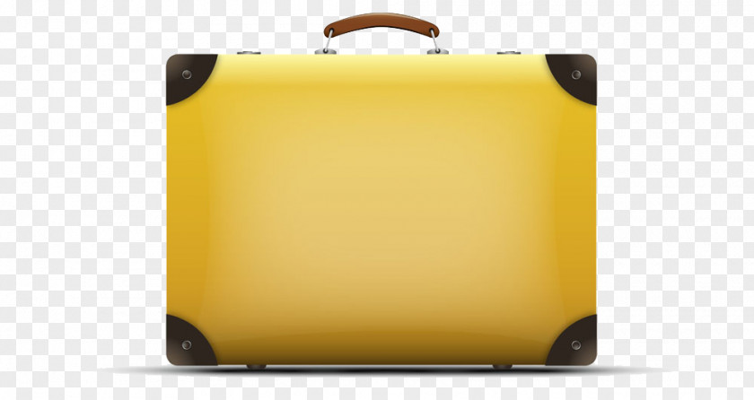 Yellow Suitcase PNG