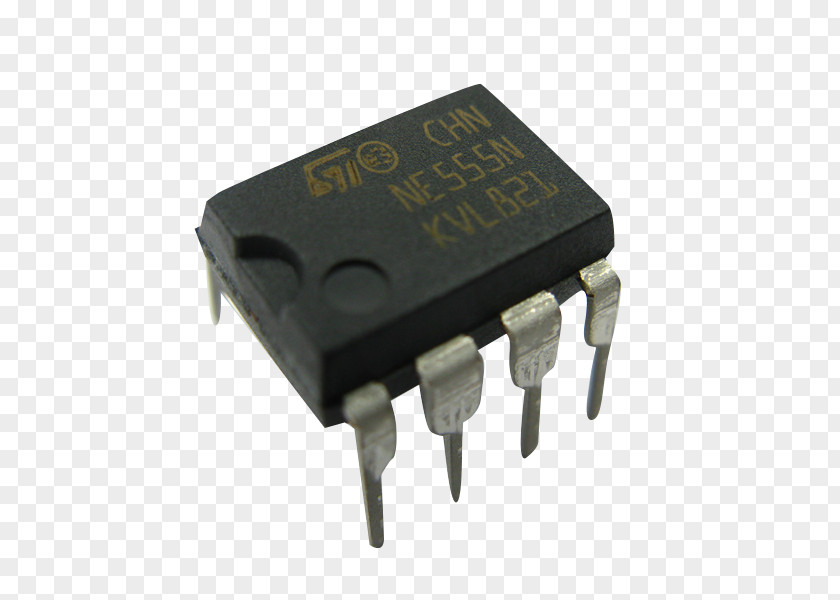 555 Transistor Timer IC Electronics Integrated Circuits & Chips Microcontroller PNG