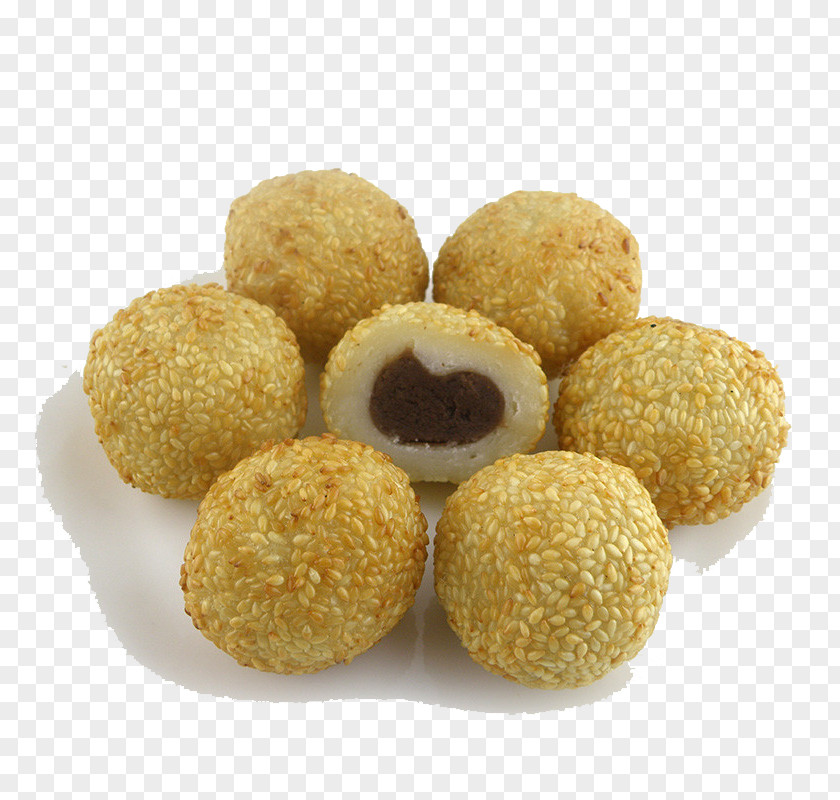 Frozen Food Fried Sesame Balls Bean Paste Korokke Jian Dui Arancini Croquette Pasta PNG