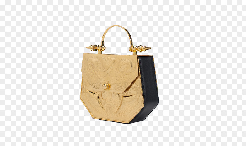 Gold Hexagon Handbag Designer Wolf & Badger Messenger Bags PNG