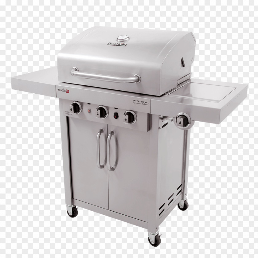 Professional Signature Barbecue Grilling Char-Broil 4 Burner Gas Grill Commercial Series PNG