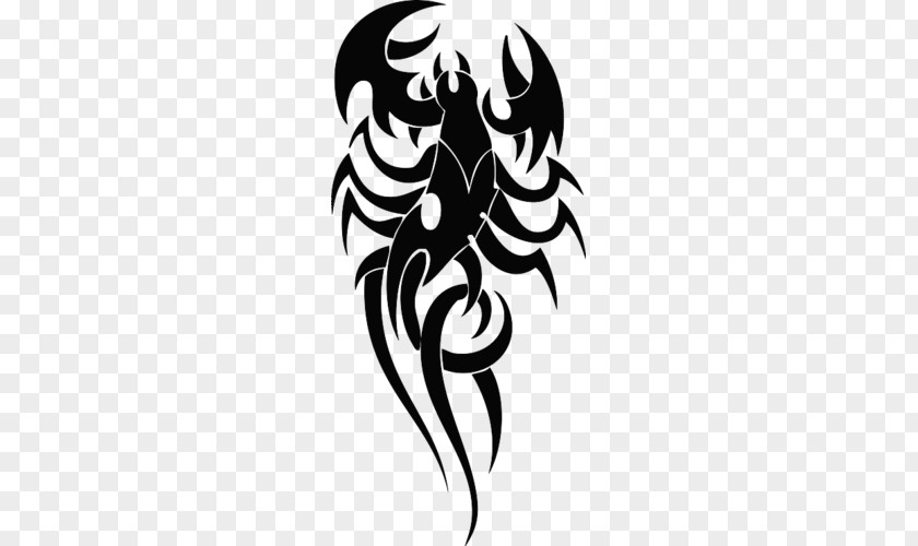 Scorpion Tattoo Flash Image Vector Graphics PNG