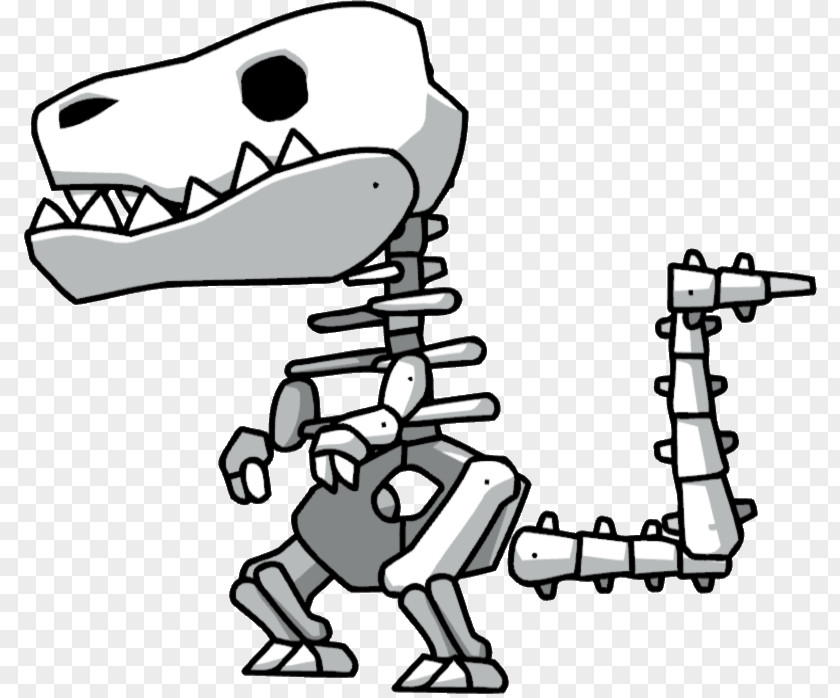 Animated Skeleton Pictures Scribblenauts Unlimited Tyrannosaurus Fossil Dinosaur Clip Art PNG