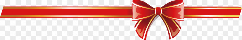 Festive Holiday Red Ribbon Bow Close-up Font PNG