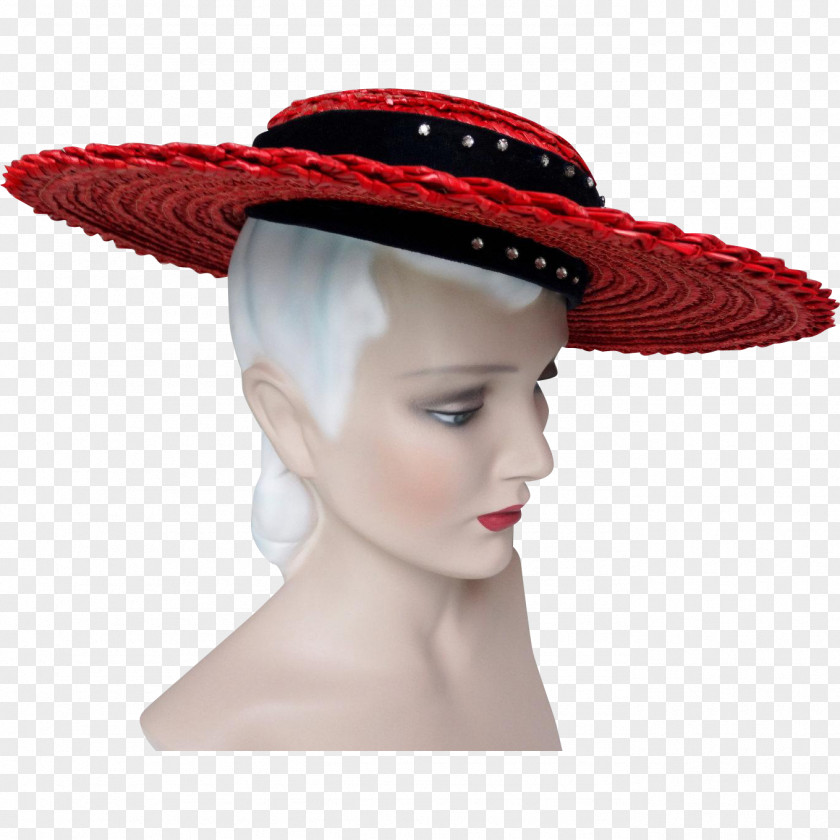 Hat Sun Fedora 1940s Cap PNG