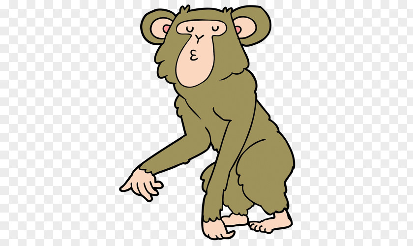 Monkey Chimpanzee Ape Drawing Clip Art PNG