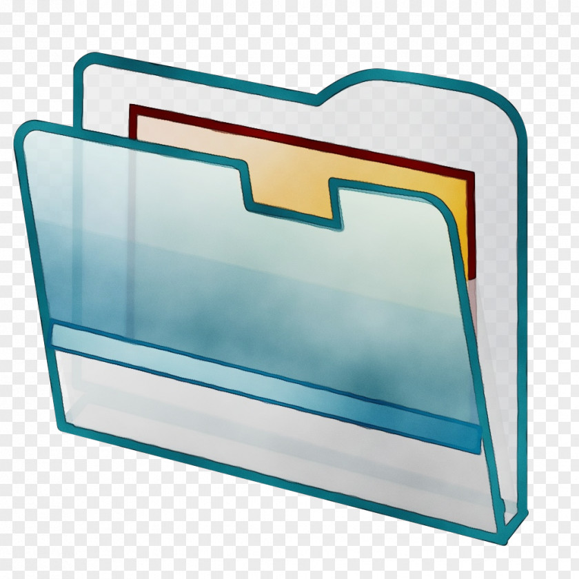 Rectangle Folder Turquoise Line Clip Art PNG