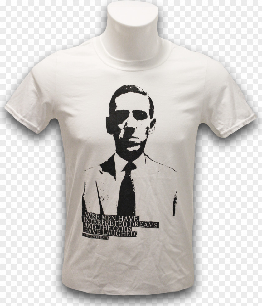 T-shirt H. P. Lovecraft History Of The Necronomicon Sleeve PNG