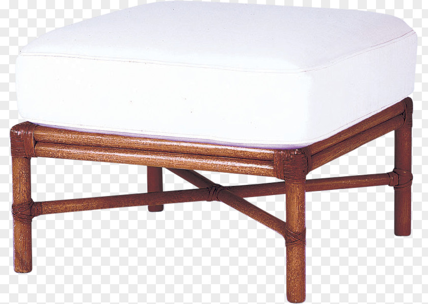 Rattan Furniture Table Chair Foot Rests Wood PNG
