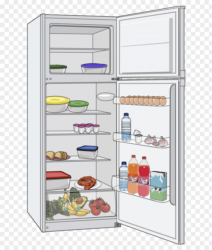 Refrigerator Drawing Freezers Home Appliance Armoires & Wardrobes PNG