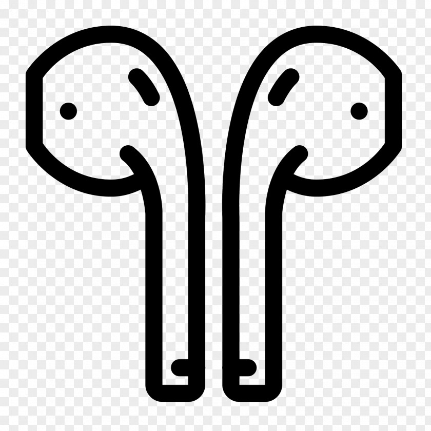 White Headphones AirPods Apple Earbuds Clip Art PNG
