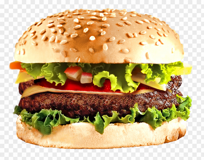 Burger And Sandwich Hamburger Cheeseburger Fast Food Veggie PNG