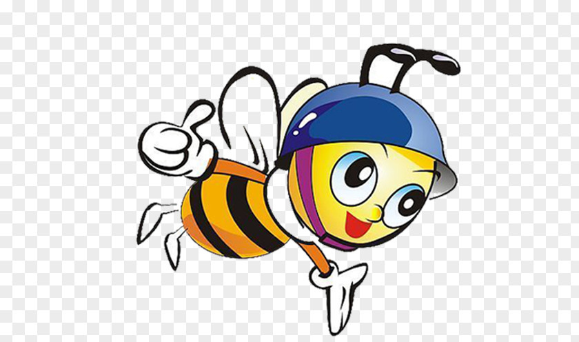 Cartoon Bee Insect Honey PNG